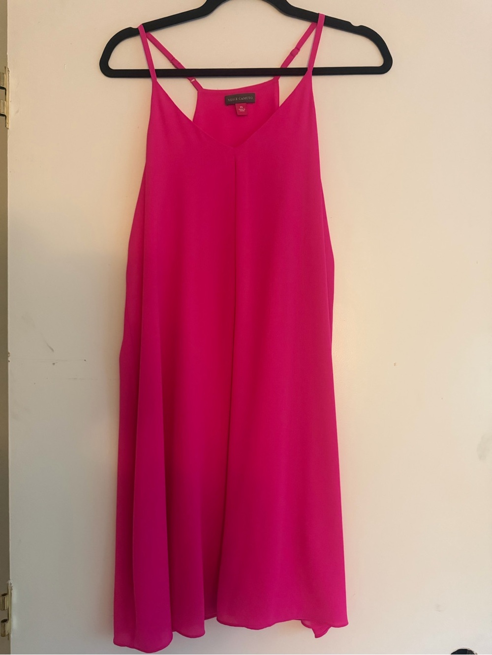 Vince Camuto Fuchsia Spaghetti-Strap Midi Dress